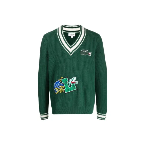 Свитеры для мужчин LACOSTE Collaboration зеленого цвета