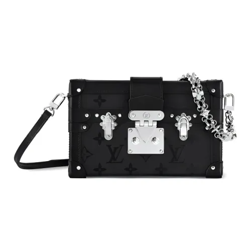 LOUIS VUITTON PETITE MALLE Кожа Сумка через плечо Сумка на плечо Женская Черная