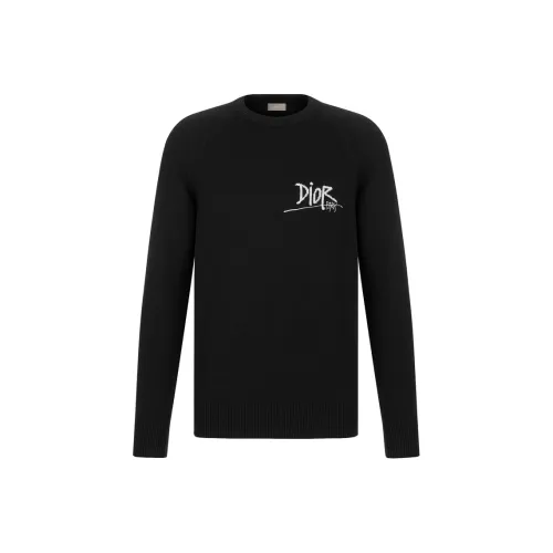 DIOR Кашемир Свитер Мужской Черный