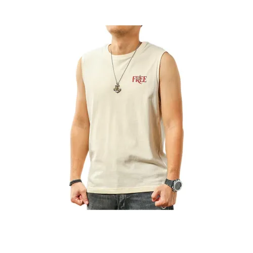 Seasonal Words Летний Топ Мужской Серый Бежевый
