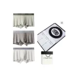 [9053 Натуральная кожа Ремень] Бесшовный Модал [Оливковый + Пыльно-серый + Слоновая кость] 3 шт Трусы Подарочная коробка Набор