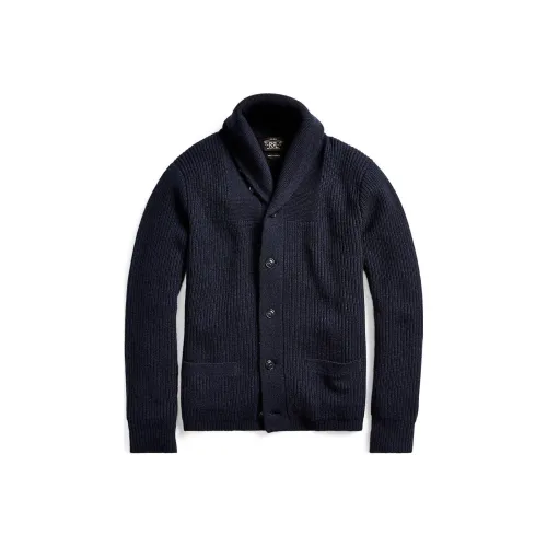 DOUBLE RL SS23 Свитер Мужской Темно-синий