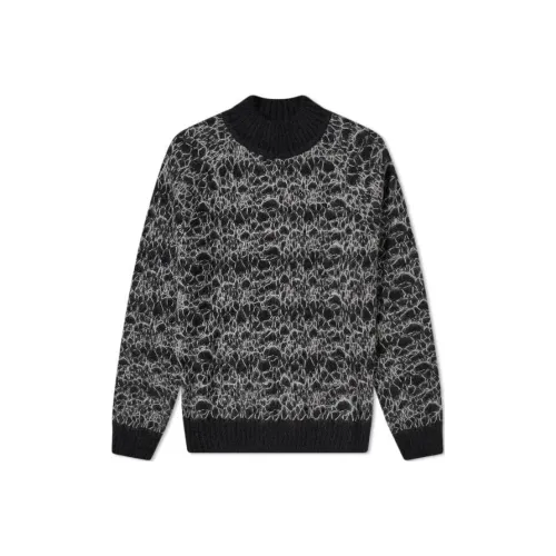 SAINT LAURENT Мужские черные свитеры