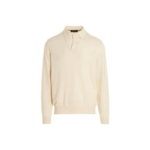 Loro Piana Ecru Мужские кашемировые свитера