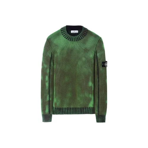 STONE ISLAND Зеленый Унисекс Свитеры