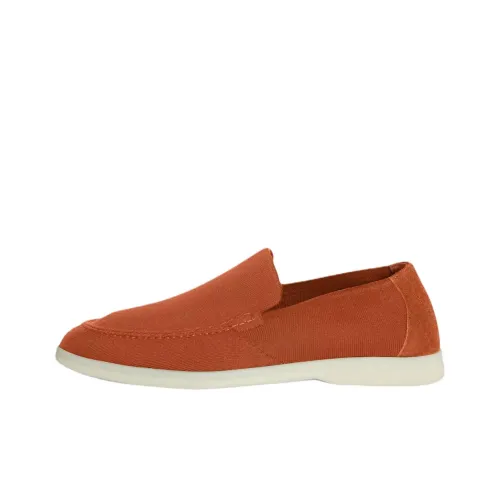 Loro Piana Мужские повседневные туфли Low Top Orange Men's