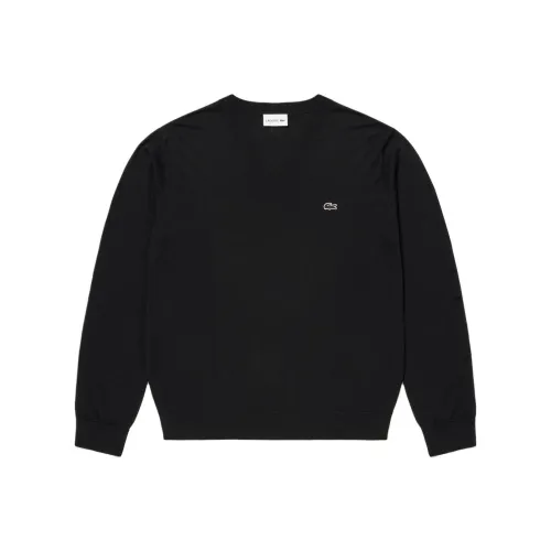 LACOSTE Мужские черные свитеры