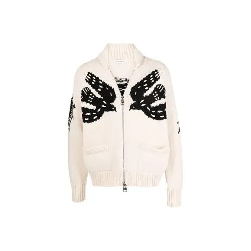 Alexander McQueen Белый Мужской Кашемировый Свитер