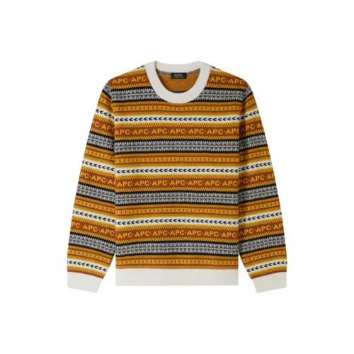 A.P.C FW24 Свитер Мужской Каштановый