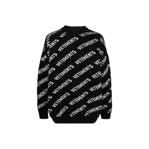 Vetements Черные Мужские Свитера