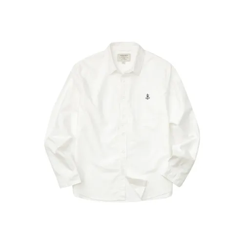 AKCLUB Экрю Мужские Рубашки