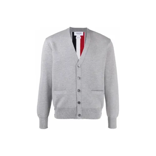 THOM BROWNE Серый Мужской Свитеры
