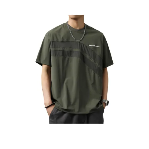 GUISE Летняя футболка свободный крой унисекс зеленый