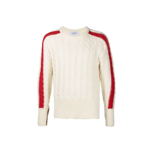 THOM BROWNE Белые Мужские Свитера