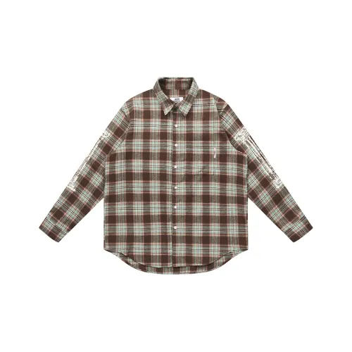 EMPTY REFERENCE Рубашка Унисекс Коричневый