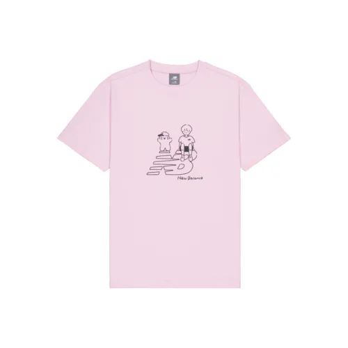 New Balance совместная серия Centripetal Life Illustration Series T-Shirt Унисекс Розовый