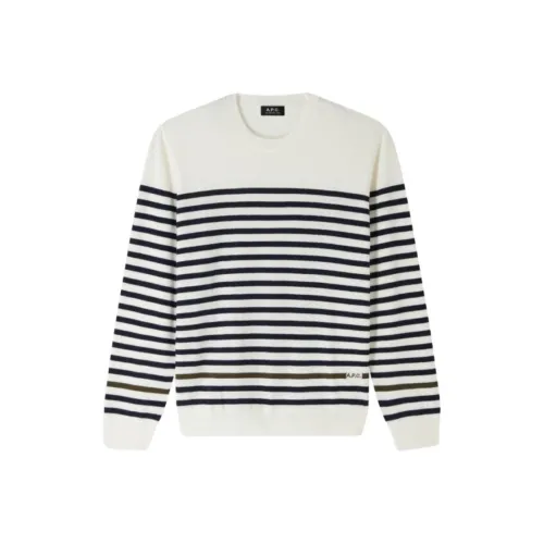 A.P.C. Joint Paragraph Ecru Мужские Свитера