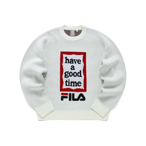 FILA Have A Good Time Collection Ванильный белый Унисекс Свитеры
