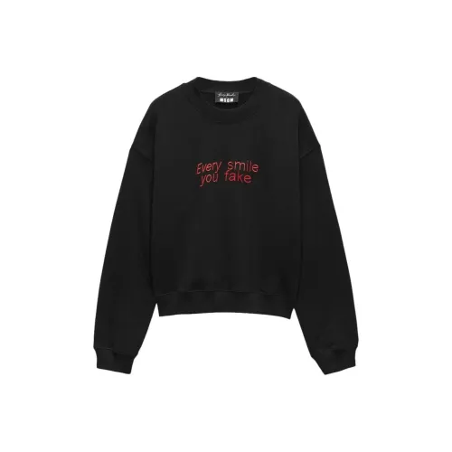 MSGM Черные Мужские Свитшоты