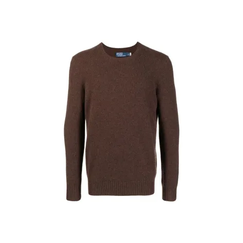 Polo Ralph Lauren FW22 Кашемир Свитер Мужской Темно-коричневый