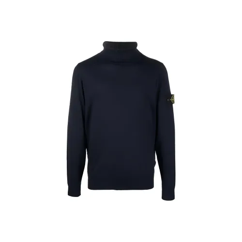 STONE ISLAND Морской синий Мужские Свитера