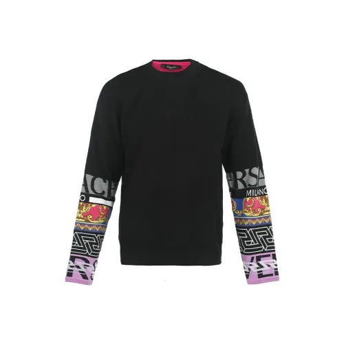 VERSACE Мужские черные свитеры