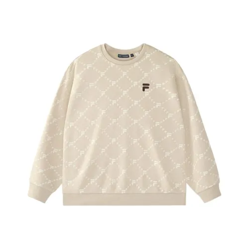 FILA FUSION Толстовка Флис с подкладкой Унисекс Кожа Серый