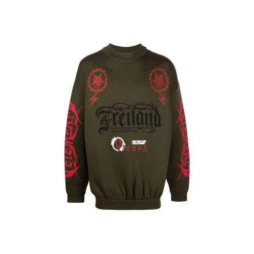 Vetements Оливково-зеленый Унисекс Свитеры