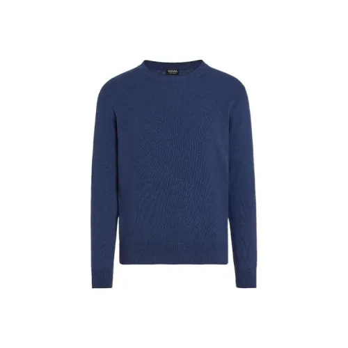 Ermenegildo Zegna Синий Мужской Кашемировые Свитера