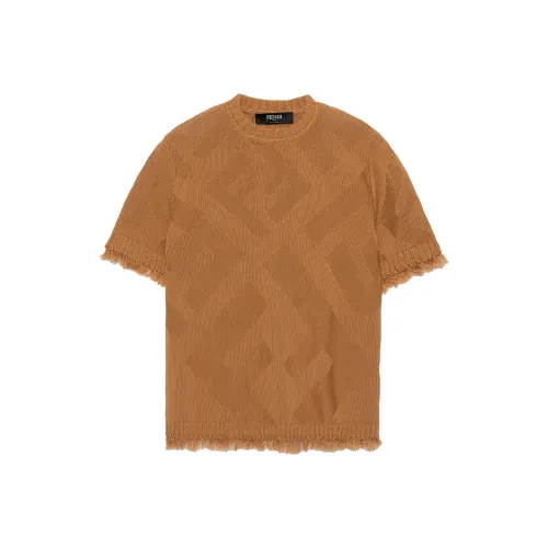 Fendi Коричневые Мужские Свитера