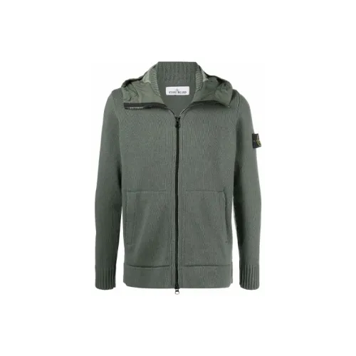 Stone Island Зеленые Мужские Свитера