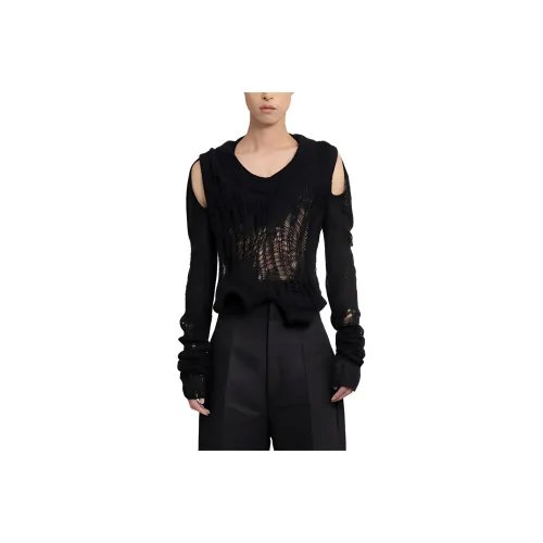 RICK OWENS Черные Мужские Свитера