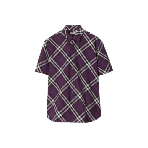 Burberry Фиолетовые Мужские Рубашки