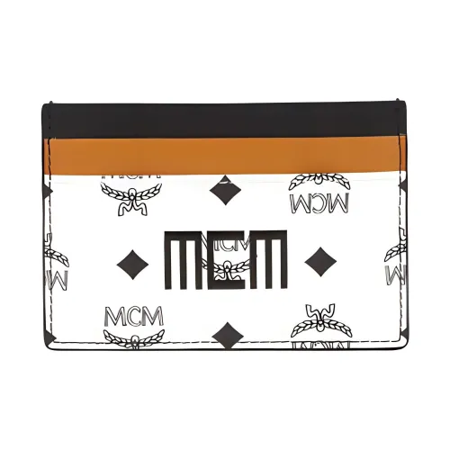 MCM Кожа Держатель для карт Держатель для карт Мужской Белый