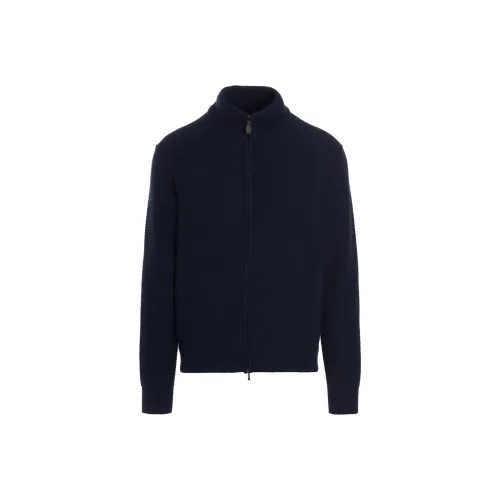 Loro Piana Морской Синий Мужской Кашемировые Свитера