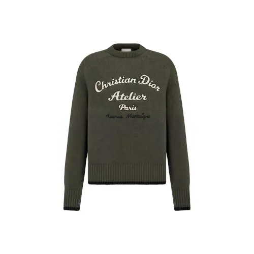 DIOR Зеленые Мужские Свитера