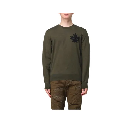 DSQUARED 2 Зеленые Мужские Свитера