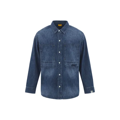 CAT Синий Мужская Рубашка