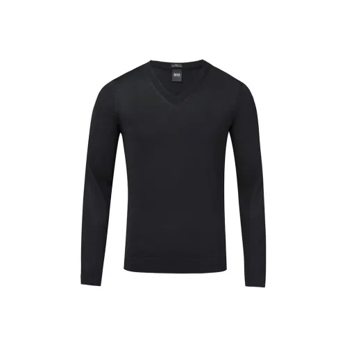 Hugo Boss Черные Мужские Свитера