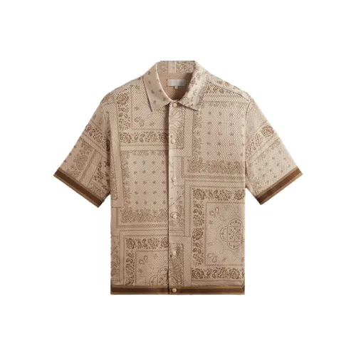 KITH Collaboration Canvas Brown Men's Shirts