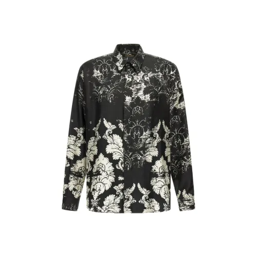 Roberto Cavalli SS24 Рубашка Мужская Черная