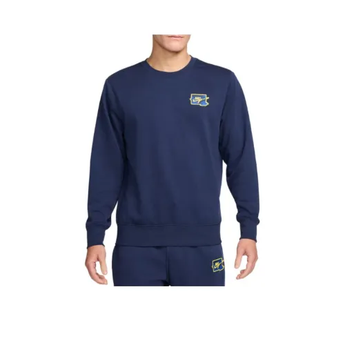 Nike Толстовка Мужской Midnight Marine Blue Lightning Color