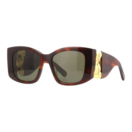 Stella McCartney Ацетат Бабочка Солнцезащитные очки Женские Черепаховый