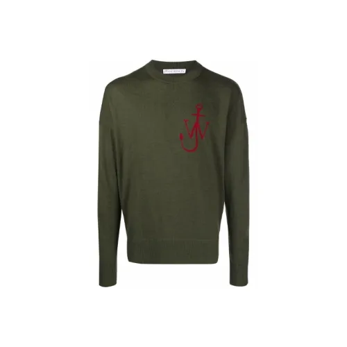 JW Anderson Зеленые Мужские Свитера