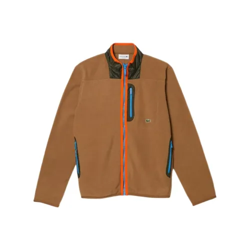 Свитеры для мужчин LACOSTE Collaboration коричневого цвета