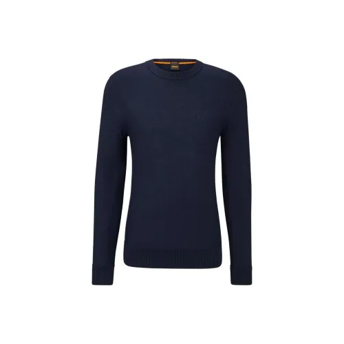 Hugo Boss Морской Синий Мужские Свитера