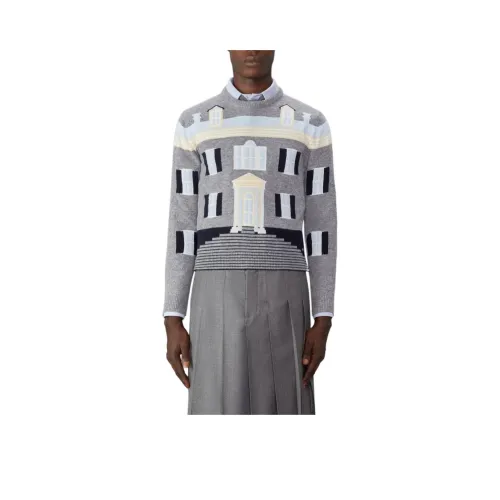 THOM BROWNE· Свитер Мужской Светло-Серый