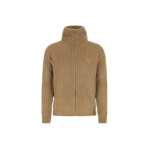 PRADA Коричневые Мужские Свитера