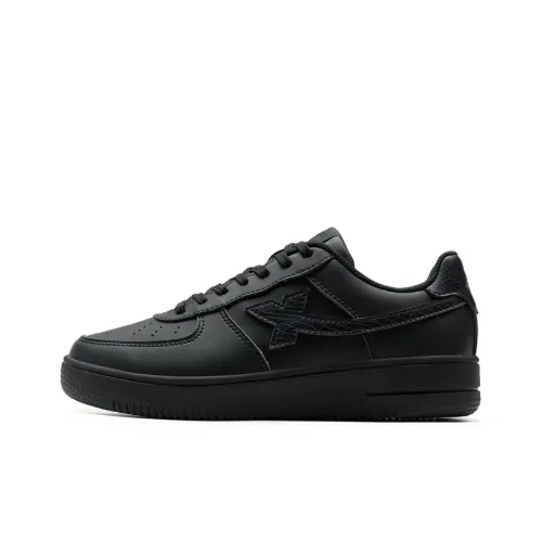 XTEP Air Force One Скейтборд Кроссовки Низкие Черные Женские