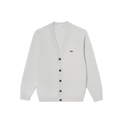 LACOSTE Свитер Мужской Серый Белый